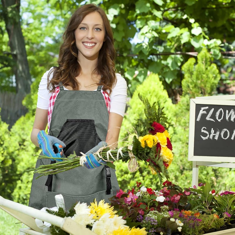 Talkson Gardening Apron, Garden Apron with Quick Release Pockets,Water Resistant Oxford with Adjustment Cross Strap,Farm Work - Image 3